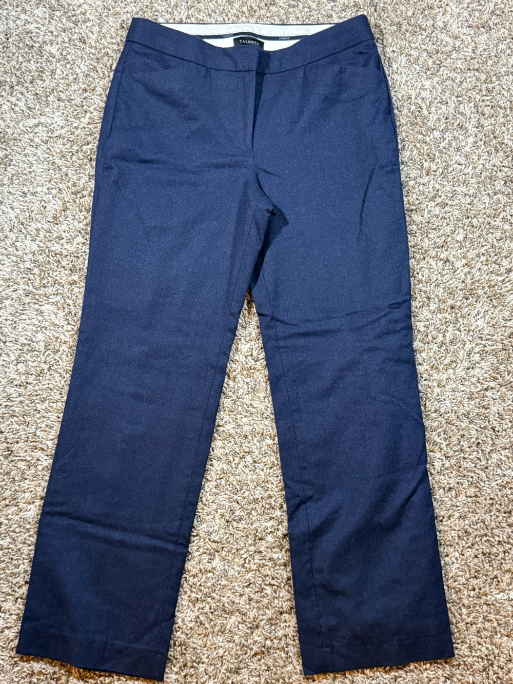 Talbots Navy Straight-Leg Jeans